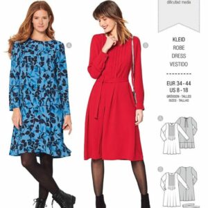 Robe – nervures piquées sur le devant