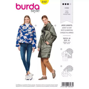 Manteau matelassé / veste matelassée – col immense – forme ovoïde