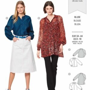 Blouse – manches raglan – ligne A