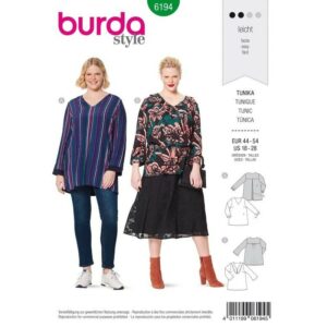 Tunique – encolure en V – volant d’encolure