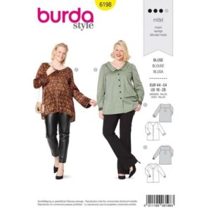 Blouse – empiècement d’épaule – encolure en V – col