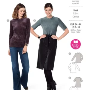 T-shirt – cintré avec bordure d’encolure