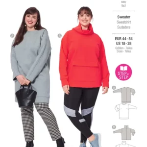 Sweater avec bordure d’encolure ou col roulé