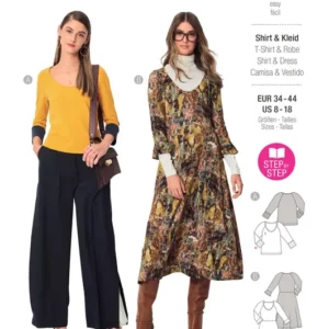 T-shirt & robe – à encolure ronde et manches raglan