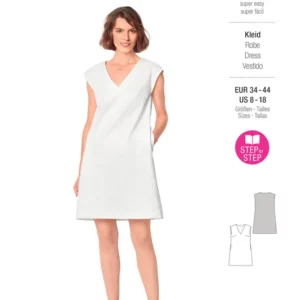 Robe chasuble avec encolure en V