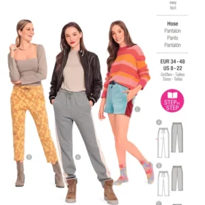 Pantalons de jogging en trois longueurs avec bandes latérales