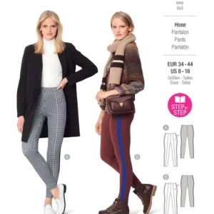 Pantalon –jambes serrées avec nervure surpiquée
