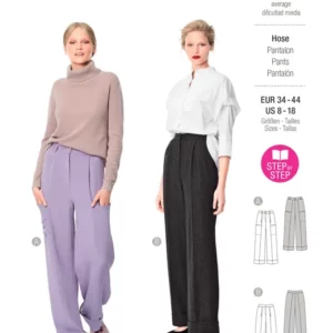 Pantalon avec pinces et ceinture en forme