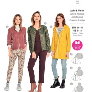 Vestes, manteau – sportifs avec fermeture à glissière