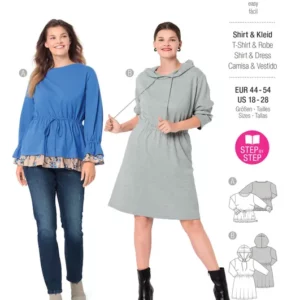T-shirt, robe – coulisse élastiquée à la taille