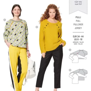 Sweater à manches raglan – orné de boutons ou d’un passepoil