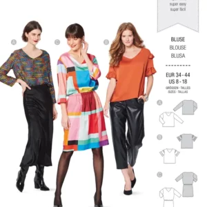 Blouse et robe – encolure en V