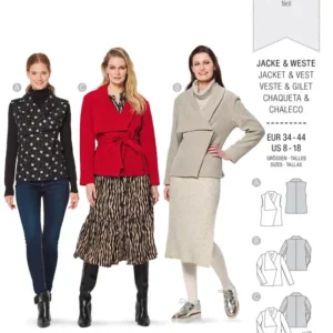 Veste – gilet – col asymétrique