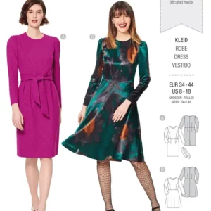 Robe – jupe étroite avec fente d’aisance ou jupe évasée