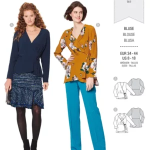 Blouse cache-cœur – basque