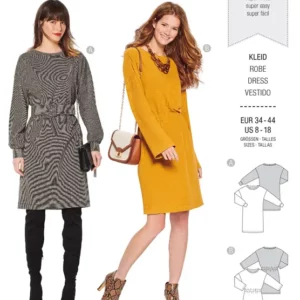 Robe façon tee-shirt – épaules débordantes
