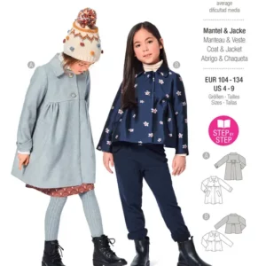 Manteau, veste à col Claudine