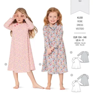 Robe – manches raglan – forme évasée