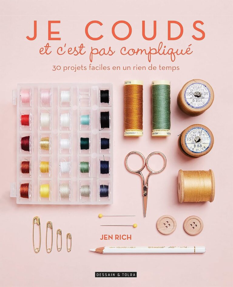 Couverture du livre de couture "Je couds et c'est pas compliqué" de Jen Rich
