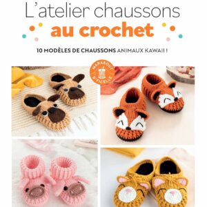 Couverture du livre de crochet "L'atelier chaussons au crochet" de Ira Rott