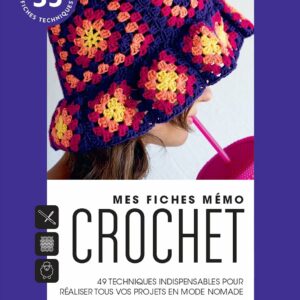 Couverture du livre de crochet "Mes fiches mémo crochet"