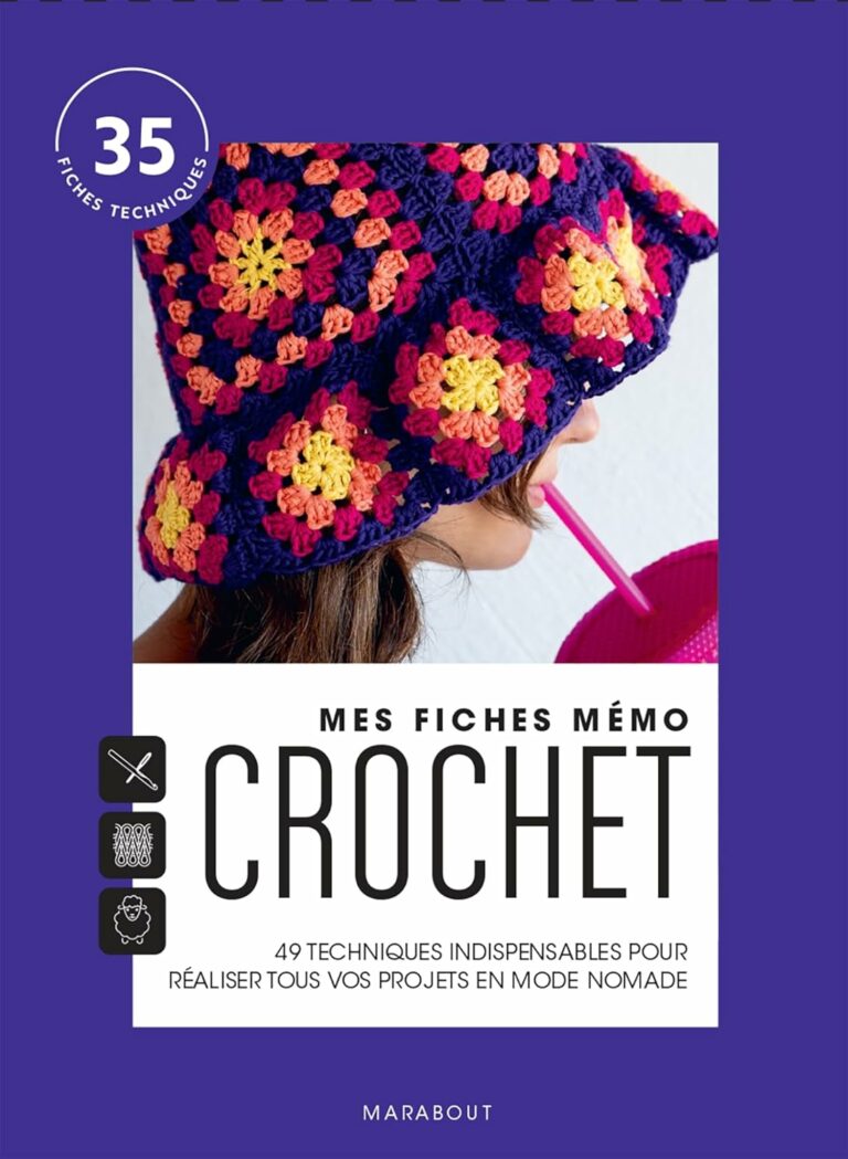 Couverture du livre de crochet "Mes fiches mémo crochet"