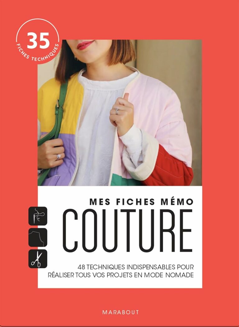 Couverture du livre de couture "Mes fiches mémo couture"